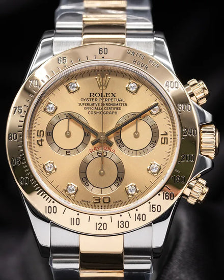 Rolex Cosmograph Daytona 40MM Champagne Dial Two-Tone Oyster Bracelet (116523)