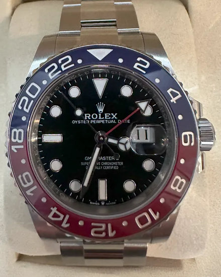 2025 Rolex GMT-Master II "Pepsi" 40MM Black Dial Oyster Bracelet (126710BLRO)
