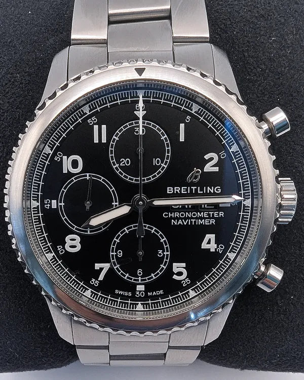 2020 Breitling Navitimer 8 43MM Black Dial Steel Bracelet (A13314101B1A1)