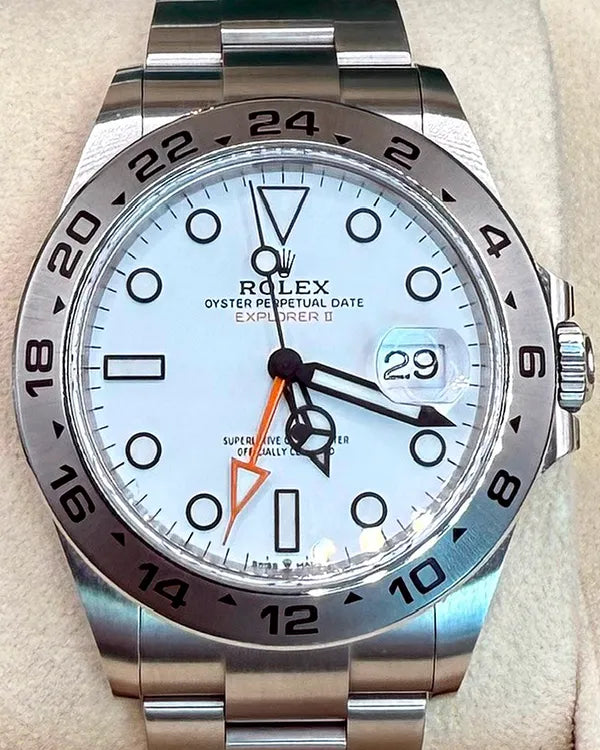 2022 Rolex Explorer II "Polar" 42MM White Dial Oyster Bracelet (226570)