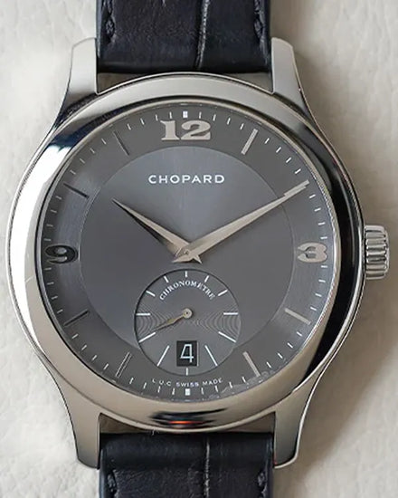 2017 Chopard L.U.C. Mark III Classic 39.5MM Grey Dial Leather Strap (168500-3002)