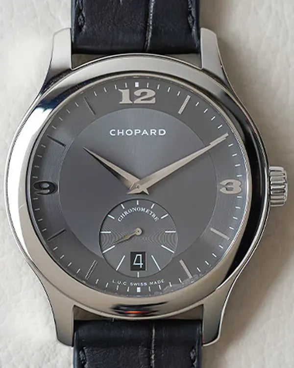 2017 Chopard L.U.C. Mark III Classic 39.5MM Grey Dial Leather Strap (168500-3002)