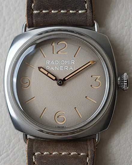 2024 Panerai Radiomir Tre Giorni 45MM Beige Dial Leather Strap (PAM01350)