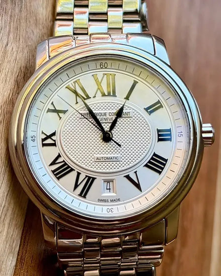 No Reserve - Frederique Constant Persuasion 40MM Silver Dial Steel Bracelet (FC-303NM4P6B2)