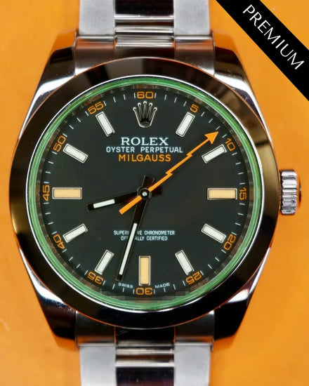 2011 Rolex Milgauss 40MM Black Dial Oyster Bracelet (116400V)