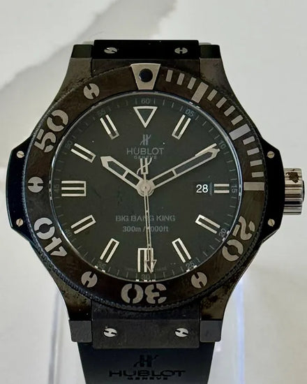 Hublot Big Bang King "Black Magic" 48MM Black Dial Rubber Strap (322.CK.1140.RX)
