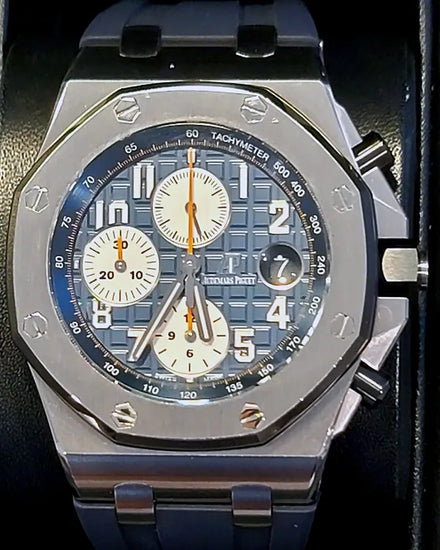 2017 Audemars Piguet Royal Oak Offshore 42MM Blue Dial Rubber Strap (26470ST.OO.A027CA.01)