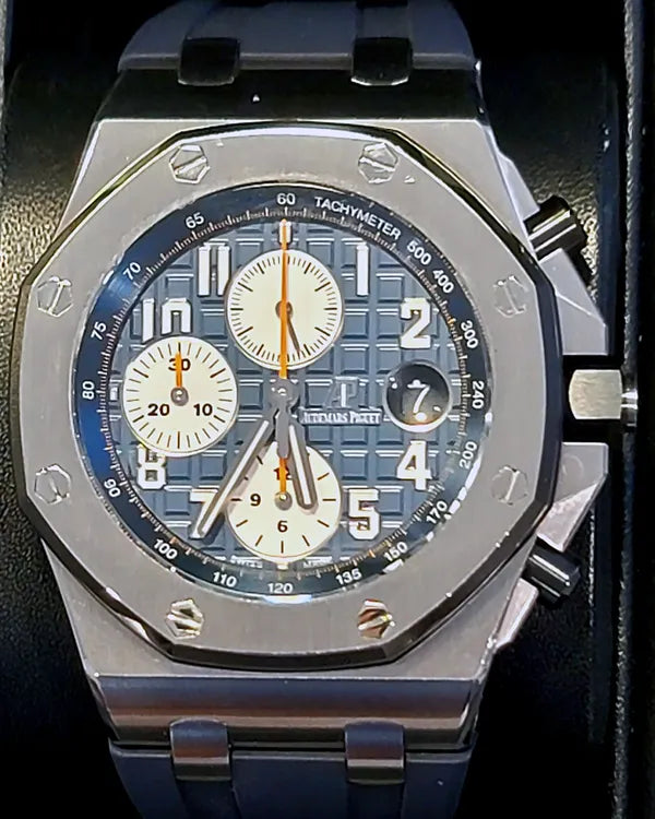 2017 Audemars Piguet Royal Oak Offshore Navy 42MM Blue Dial Rubber Strap (26470ST.OO.A027CA.01)
