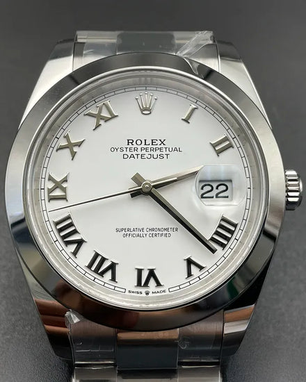 2024 Rolex Datejust 41MM White Dial Oyster Bracelet (126300)