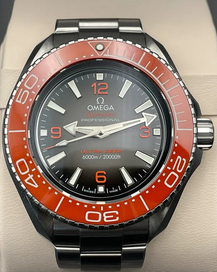 2025 Omega Seamaster Planet Ocean 6000M "Ultra Deep" 45.5MM Grey Dial Steel Bracelet (215.30.46.21.06.001)