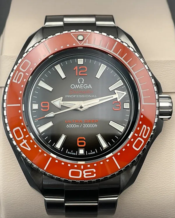 2025 Omega Seamaster Planet Ocean 6000M "Ultra Deep" 45.5MM Grey Dial Steel Bracelet (215.30.46.21.06.001)