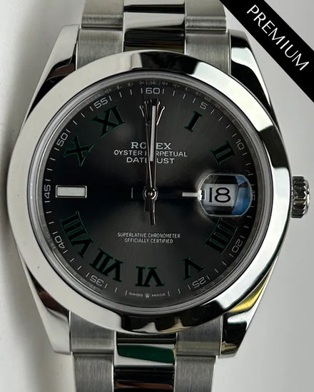 2019 Rolex Datejust "Wimbledon" 41MM Slate Dial Oyster Bracelet (126300)