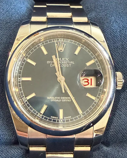 Rolex Datejust 36MM Blue Dial Oyster Bracelet (116200)