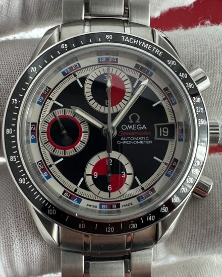 Omega Speedmaster Date 40MM Black "Casino" Dial Steel Bracelet (3210.52.00)