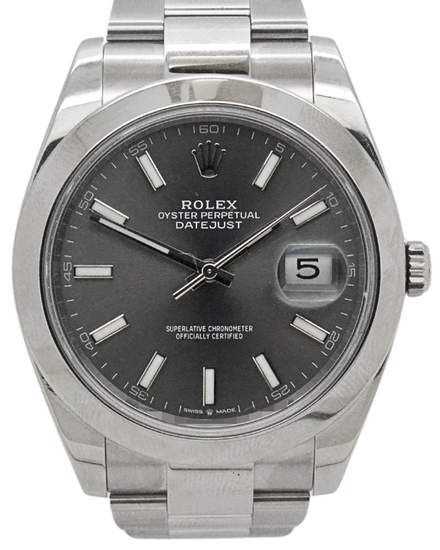 2024 Rolex Datejust 41MM Slate Dial Oyster Bracelet (126300)