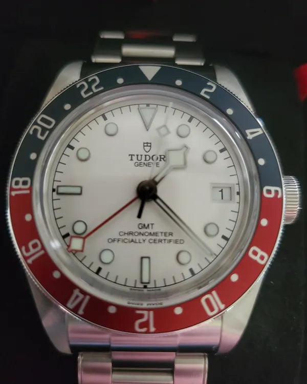 2025 Tudor Black Bay GMT "Pepsi" 41MM White Dial Steel Bracelet (79830RB)