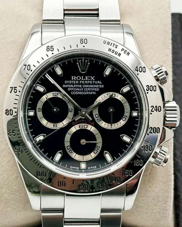 2003 Rolex Cosmograph Daytona 40MM Black Dial Oyster Bracelet (116520)