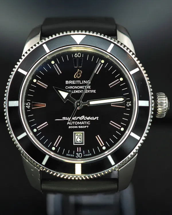 2013 Breitling Superocean Heritage S.E. 46MM Black Dial Rubber Strap (A1732024/B868)