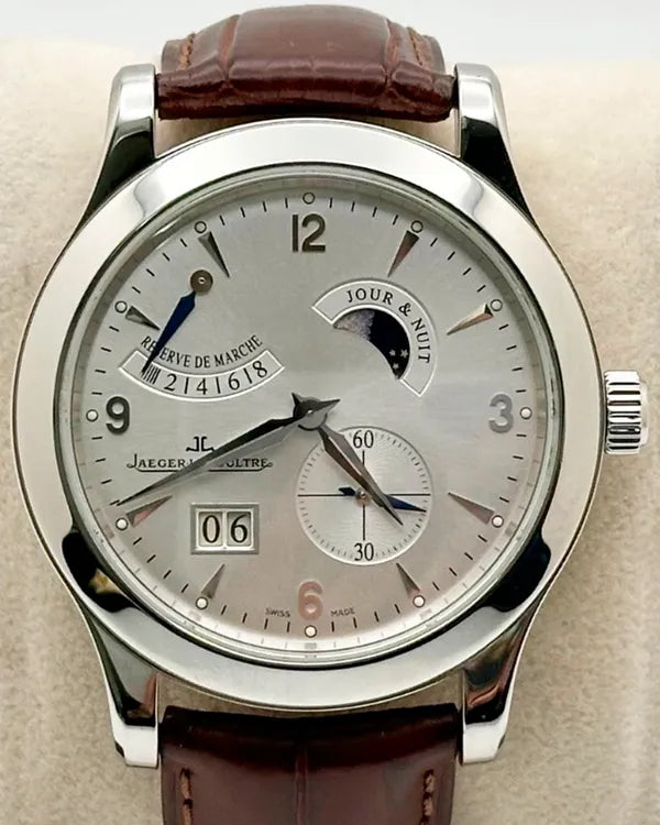 2011 Jaeger-LeCoultre Master Eight Days 41.5MM Silver Dial Leather Strap (Q1608420)