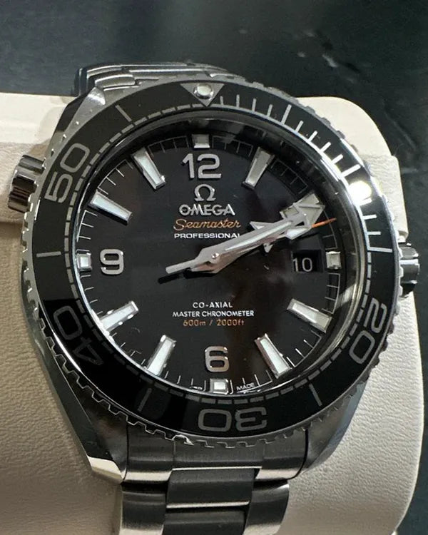 2023 Omega Seamaster Planet Ocean 600M 39.5MM Black Dial Steel Bracelet (215.30.40.20.01.001)