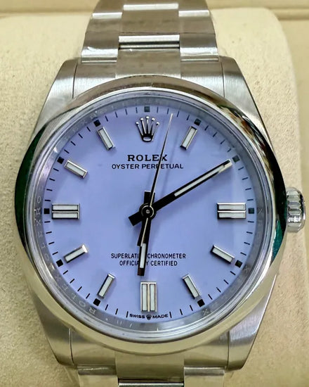 2025 Rolex Oyster Perpetual 36MM Lavender Dial Oyster Bracelet (126000)