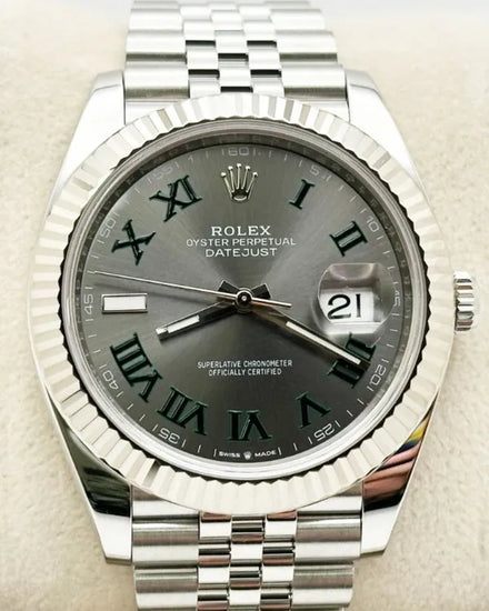 2025 Rolex Datejust "Wimbledon" 41MM Slate Dial Jubilee Bracelet (126334)