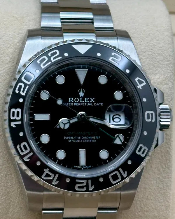 Rolex GMT-Master II 40MM Black Dial Oyster Bracelet (116710)