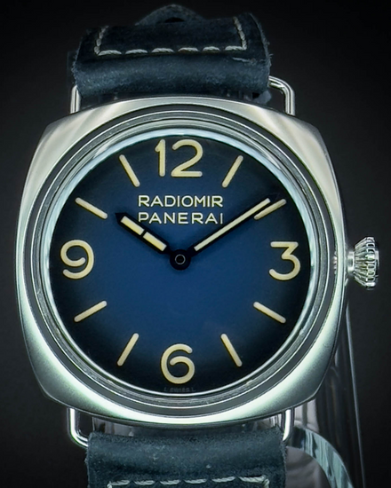 2022 Panerai Radiomir Tre Giorni 45MM Blue Dial Leather Strap (PAM01335)