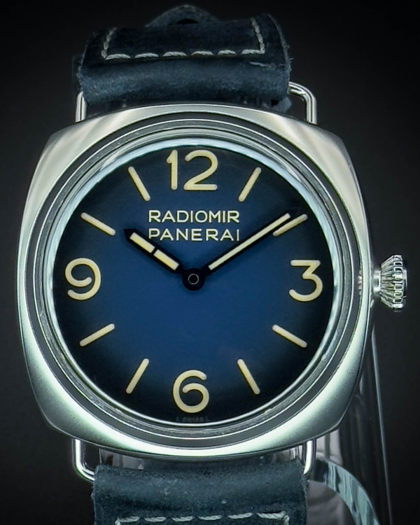 2022 Panerai Radiomir Tre Giorni 45MM Blue Dial Leather Strap (PAM01335)