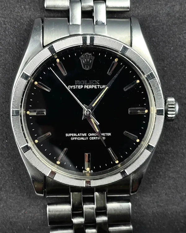 No Reserve - 1963 Rolex Oyster Perpetual 34MM Black Dial Jubilee Bracelet (1007)