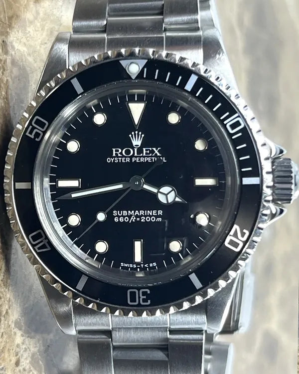1990 Rolex Submariner No Date 40MM Black Dial Oyster Bracelet (5513)