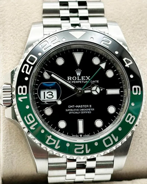 2023 Rolex GMT-Master II "Sprite" 40MM Black Dial Jubilee Bracelet (126720VTNR)