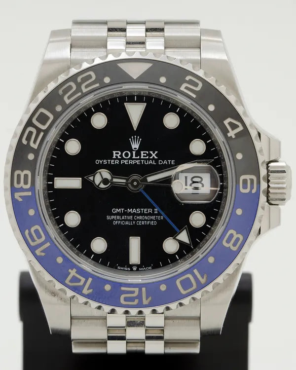 Rolex GMT-Master II "Batgirl" 40MM Black Dial Jubilee Bracelet (126710BLNR)