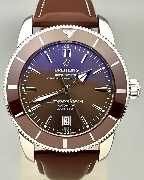 2019 Breitling Superocean Heritage II 46MM Brown Dial Leather Strap (AB202033/Q618)