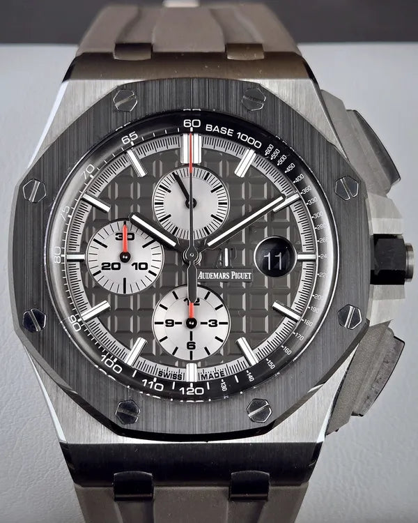 2017 Audemars Piguet Royal Oak Offshore 44MM Grey Dial Rubber Strap (26400IO.OO.A004CA.01)