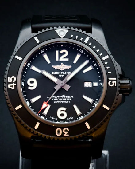 2022 Breitling Superocean 46MM Black Dial Rubber Strap (M17368)