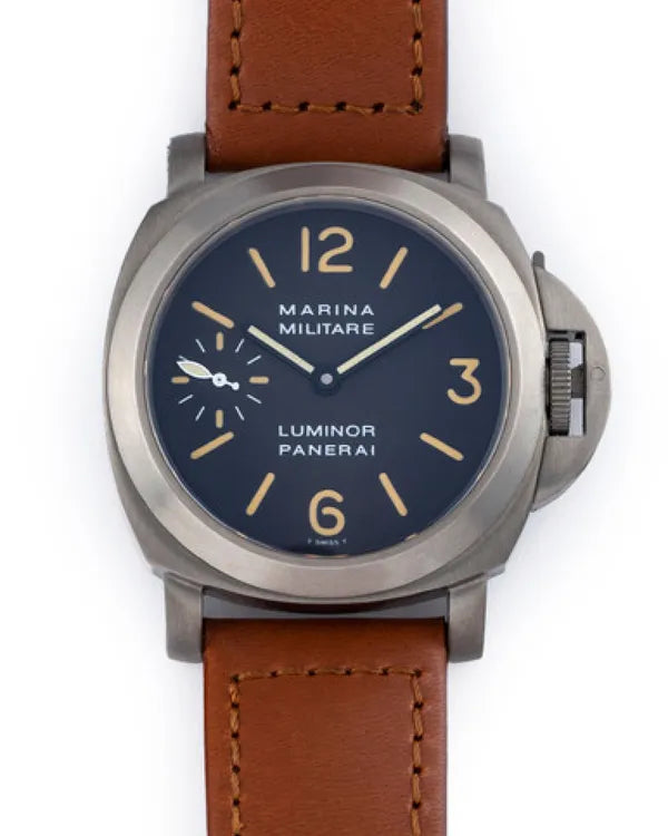1999 Panerai Luminor Marina Militare B Series L. E.  44MM Black Dial Leather Strap (OP 6513)