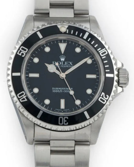 1999 (A Serial) Rolex Submariner No-Date 40MM Black Dial Oyster Bracelet (14060)