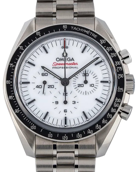 2025 Omega Speedmaster Professional Moonwatch 42MM White Dial Steel Bracelet (310.30.42.50.04.001)