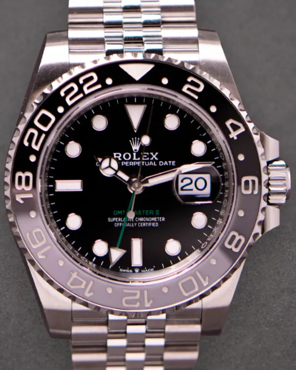 2025 Rolex GMT-Master II "Bruce Wayne" 40MM Black Dial Jubilee Bracelet (126710GRNR)