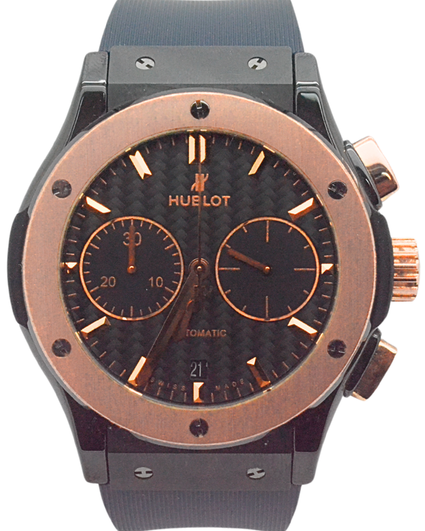 Hublot Classic Fusion King 45MM Carbon Fiber Dial Rubber Strap (521.CO.1781.RX)