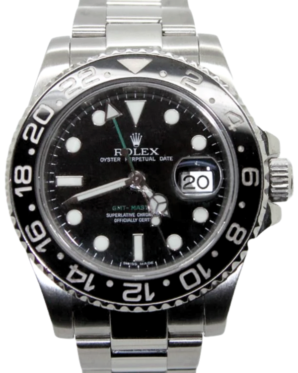 2008 Rolex GMT-Master II 40MM Black Dial Oyster Bracelet (116710LN)