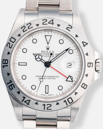 2002 Rolex Explorer II "Polar" 40MM White Dial Oyster Bracelet (16570)
