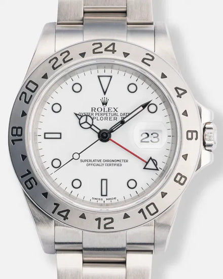 2001 Rolex Explorer II "Polar" 40MM White Dial Oyster Bracelet (16570)