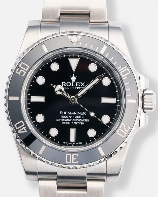 2014 Rolex Submariner No Date 40MM Black Dial Oyster Bracelet (114060)