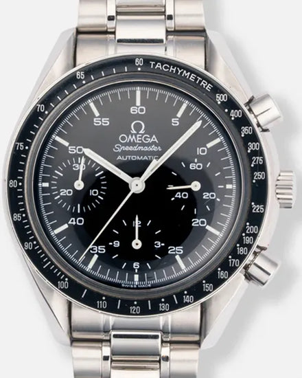 Omega Speedmaster Reduced 39MM Black Dial Steel Bracelet (3510.50.00)