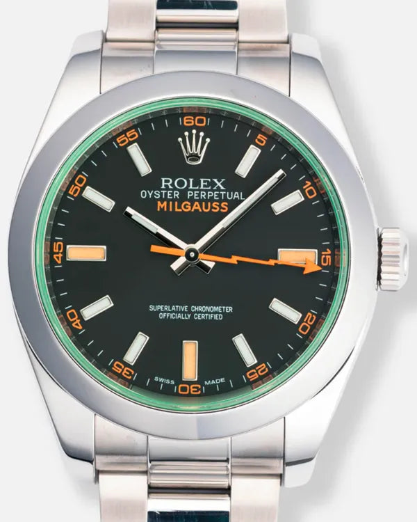 2012 Rolex Milgauss 40MM Black Dial Oyster Bracelet (116400GV)