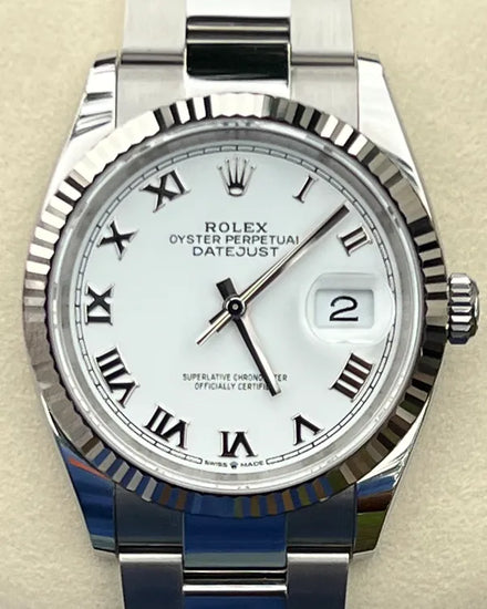 2025 Rolex Datejust 36MM White Dial Oyster Bracelet (126234)