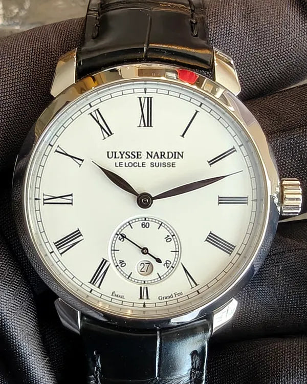 2019 Ulysse Nardin Classico Manufacture 40MM White Dial Leather Strap (3203-136/E0-42)