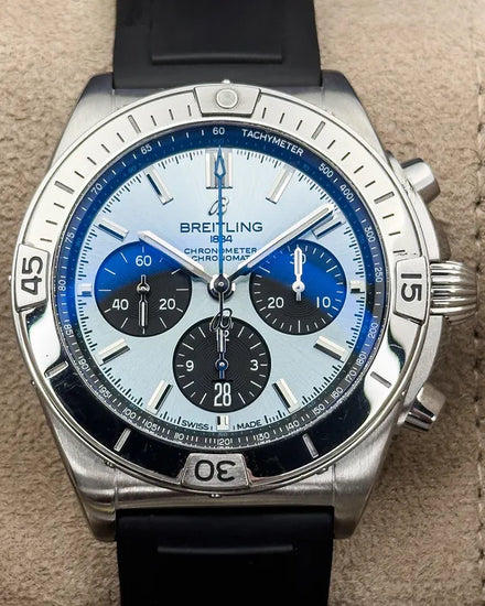 2022 Breitling Chronomat B01 42MM Blue Dial Rubber Strap (PB0134101C1S1)